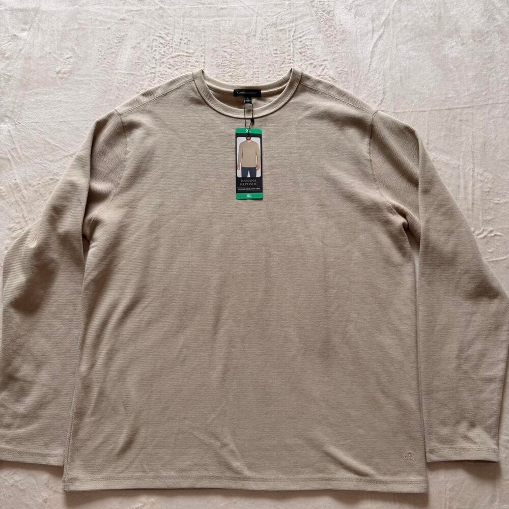 NWT Banana republic tan long sleeve XL